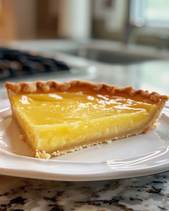 A slice of lemon pie on a white plate

AI-generated content may be incorrect.