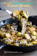 Cheesy Brussel Sprouts with Garlic and Parmesan | @bestrecipebox